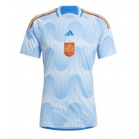 Spanien Fußballbekleidung Auswärtstrikot WM 2022 Kurzarm